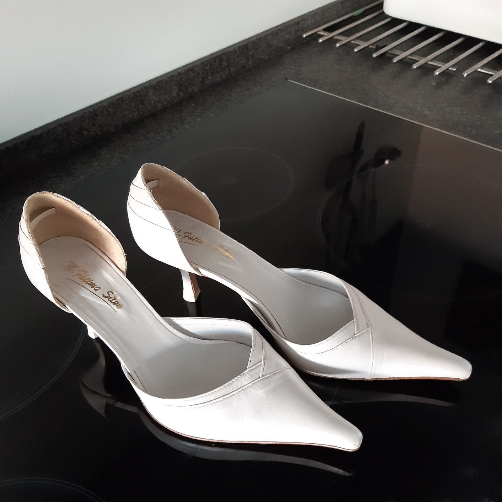 Mooie, heerlijk zittende trouwschoenen, Kleding | Dames, Ophalen, Pumps, M. Fátima Silva, Wit