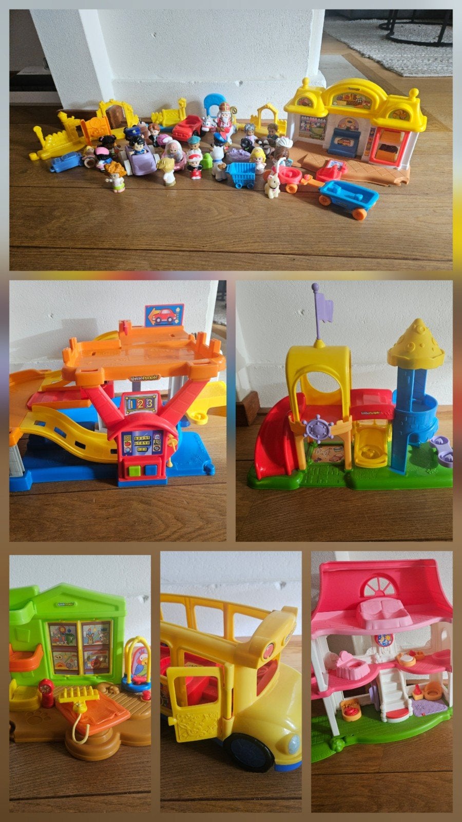 Grote Fisher-Price Little People speelset met figuren, Ophalen, Gebruikt, Jongen of Meisje