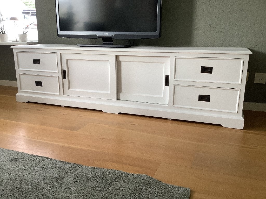 Tv meubel, Ophalen, Gebruikt, 150 tot 200 cm, Landelijk