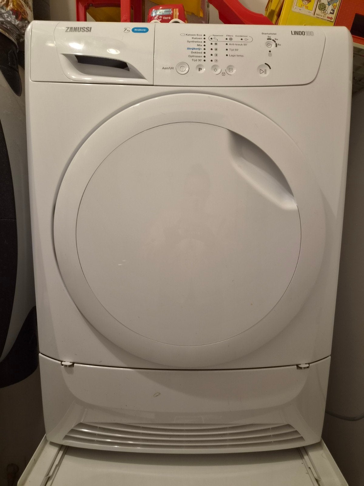condensdroger zanussi, Ophalen, 6 tot 8 kg, Gebruikt, Voorlader