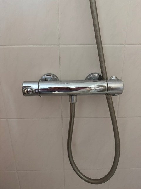 douchekraan, Ophalen of Verzenden, Gebruikt, Chroom, Kraan