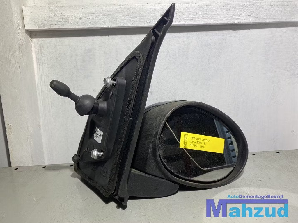 TOYOTA AYGO C1 107 Zwart rechts spiegel buitenspiegel 05-14, Info@toyota.co.jp, Gebruikt, Toyota Motor Corporation, Toyota