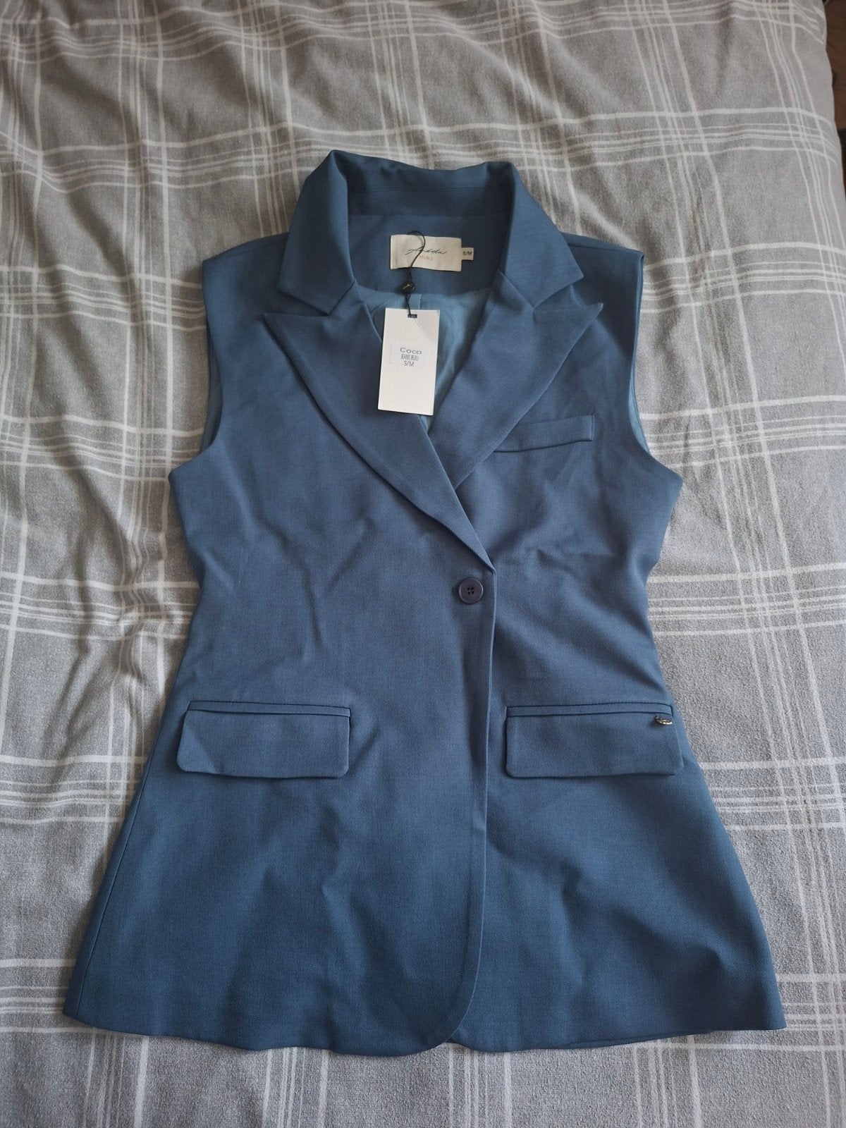 Ambika Getailleerde Gilet - Denim Blue (Nieuw met kaartje), Ambika, Ophalen of Verzenden, Nieuw
