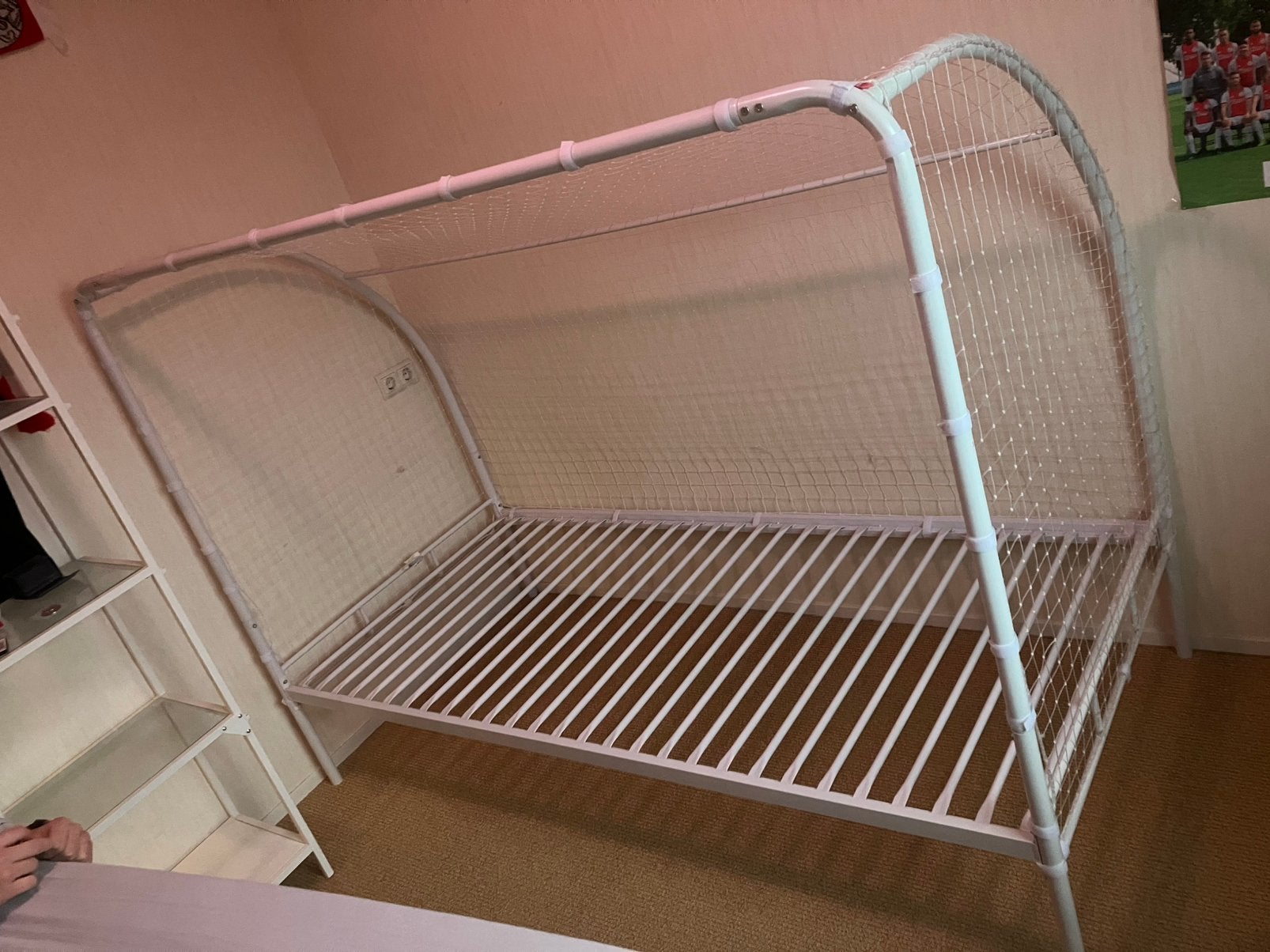 Voetbal bed, Ophalen of Verzenden, Zo goed als nieuw, 180 cm of meer, 70 tot 85 cm
