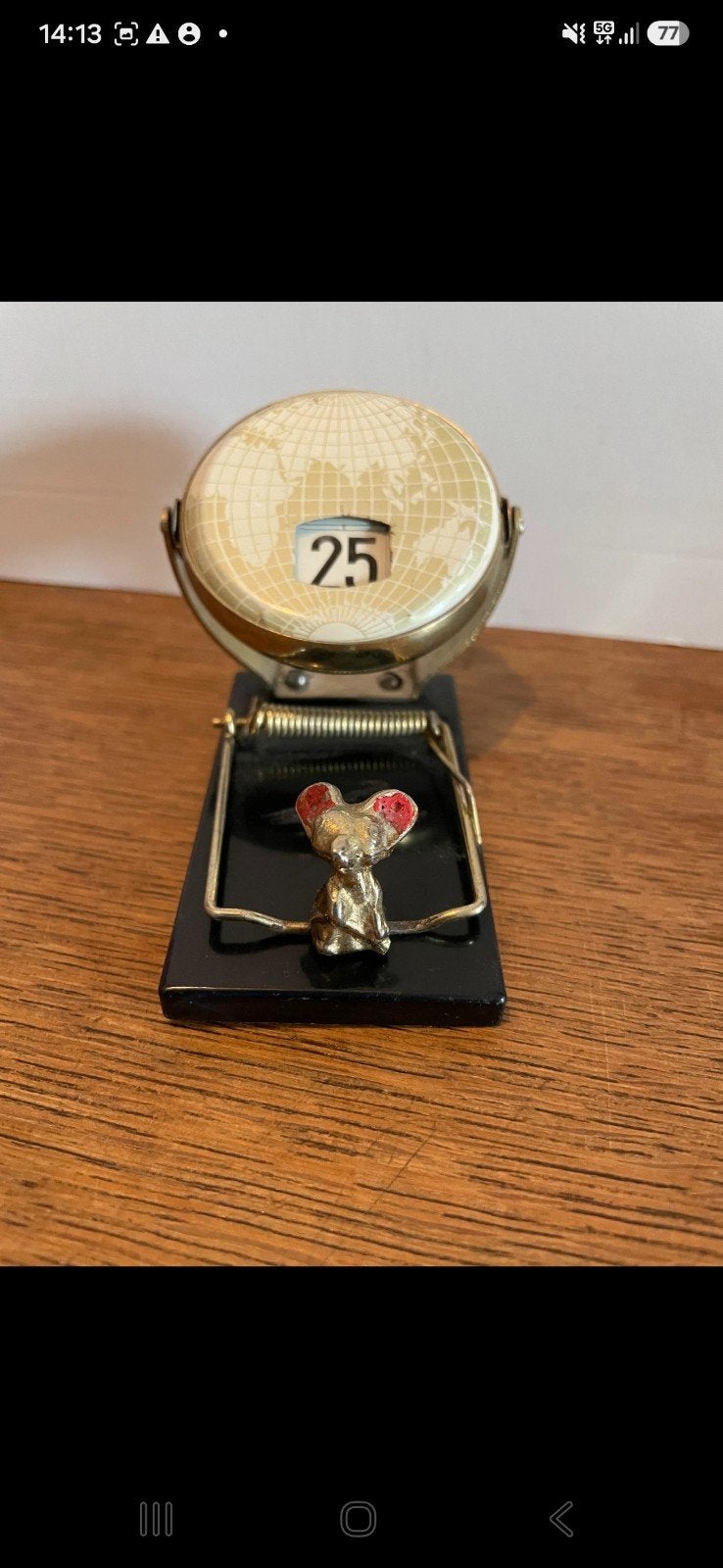 Doe een Vintage Muizenval Kalender - Uniek Bureau Accessoire, Ophalen of Verzenden