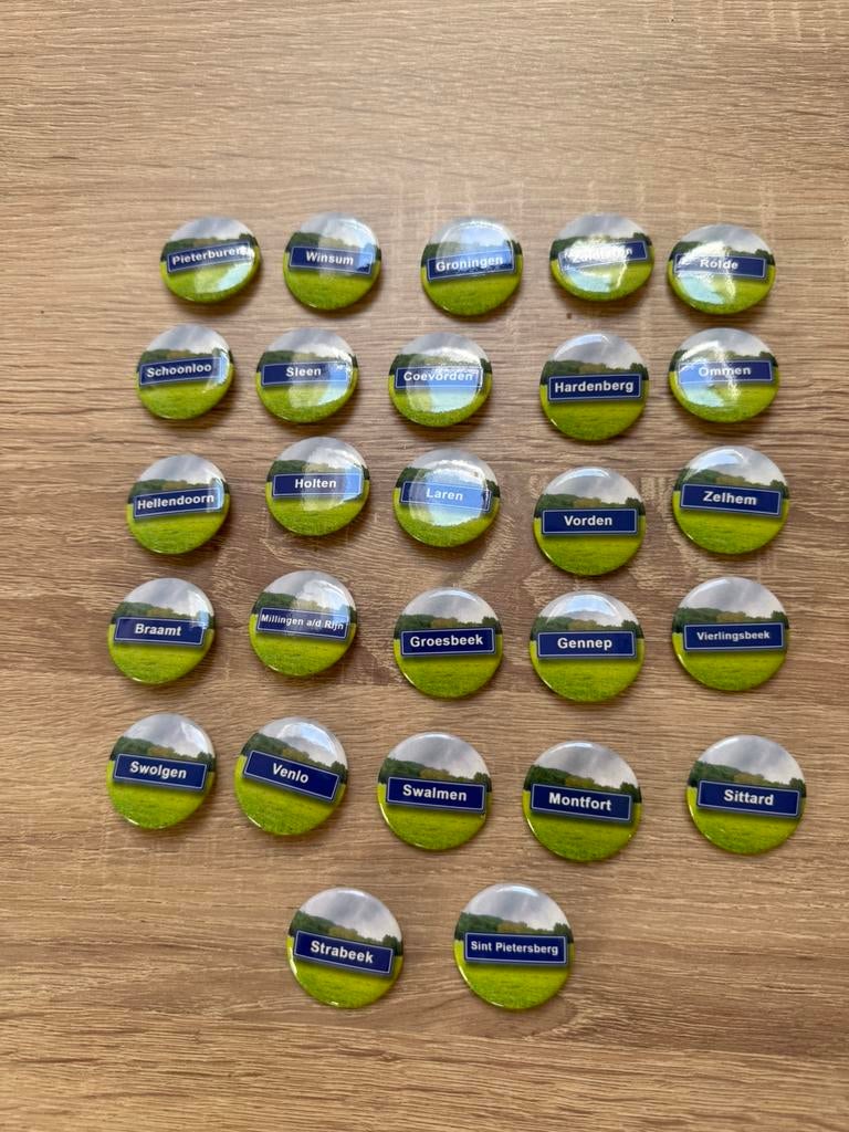 Pieterpad buttons 27 stuks, Ophalen of Verzenden, Nieuw, Overige onderwerpen
