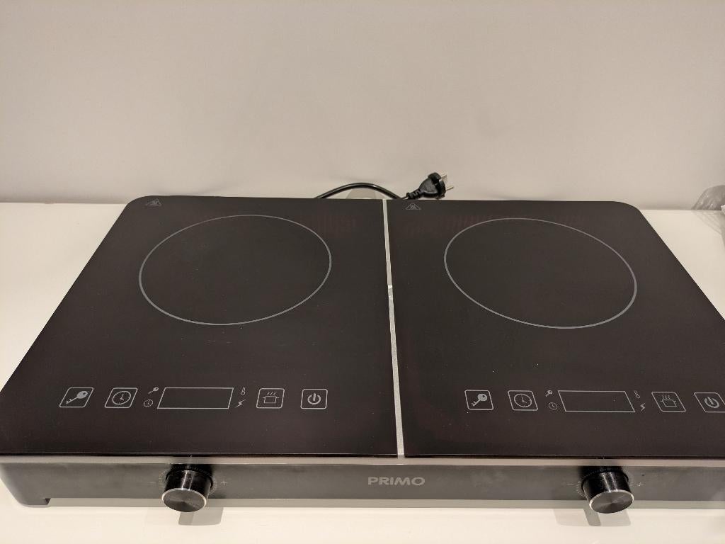PRIMO dubbele inductiekookplaat (3500W), Witgoed en Apparatuur, Kookplaten, Ophalen, Gebruikt, 3 kookzones of minder, Inductie