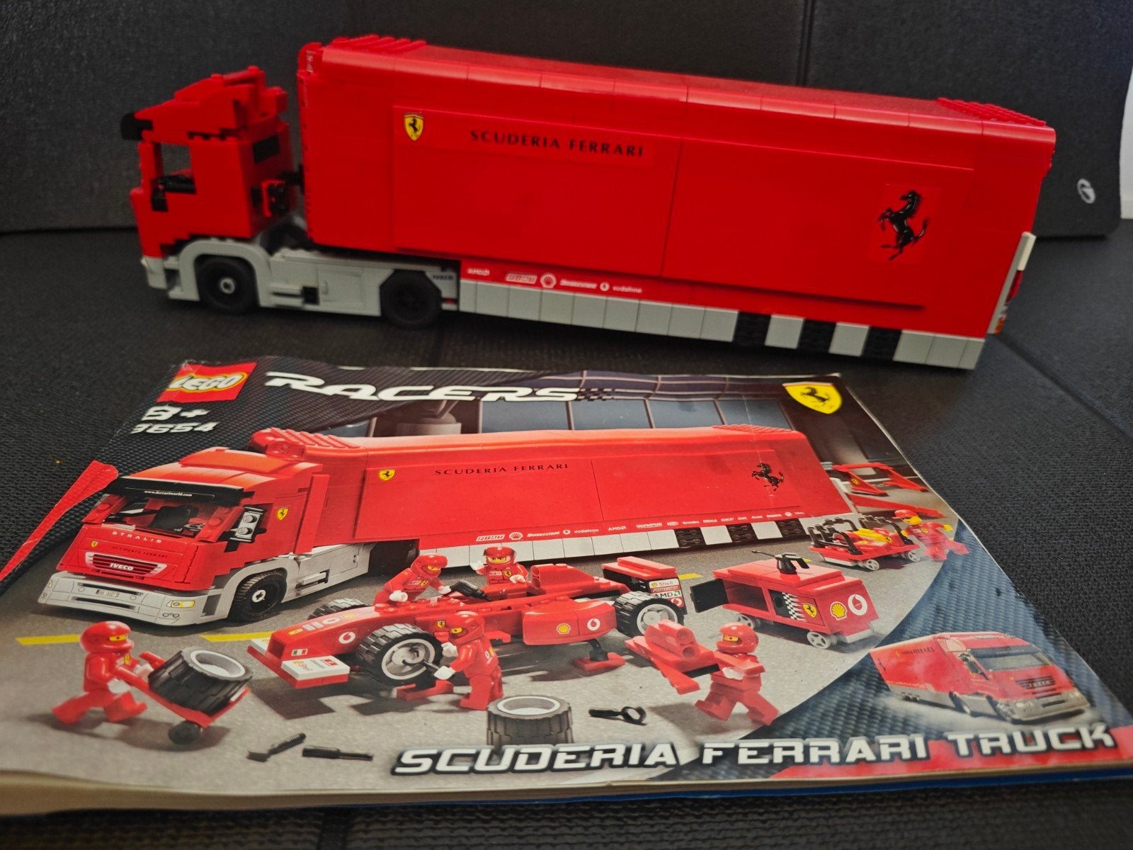 Lego Racers 8645 Scuderia Ferrari Truck, Compleet, Gebruikt, Lego, Ophalen of Verzenden