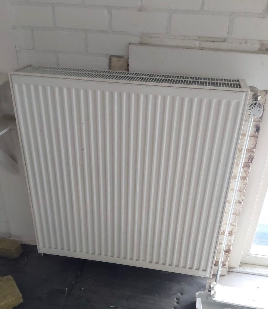 4 witte Thermrad 33 radiatoren | 90 x 90 cm | Wezep, Doe-het-zelf en Verbouw, Ophalen, Gebruikt, Radiator, N.v.t.