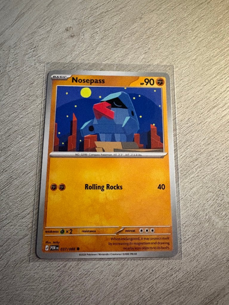 Nosepass 037/088 Perfect Order - Pokémon Kaart, Ophalen of Verzenden, Nieuw, Losse kaart
