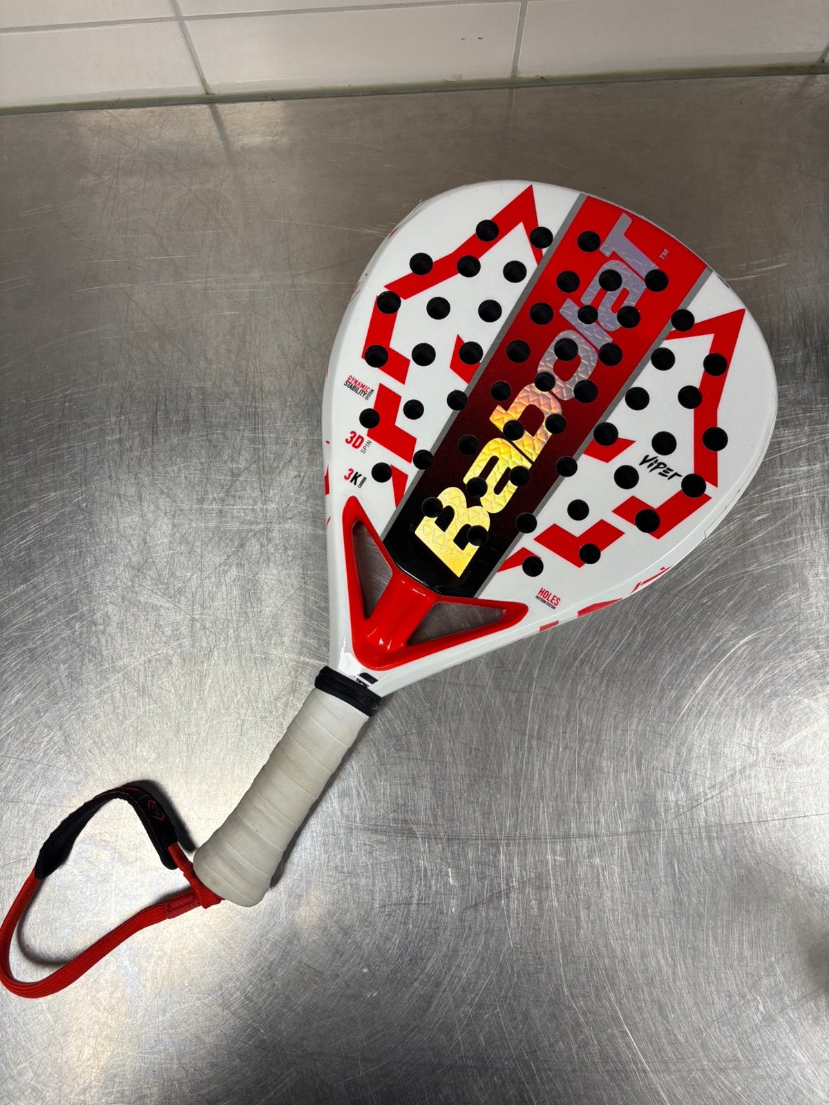 Babolat Juan Lebron Viper 2025 (licht gebruikt), Sport en Fitness, Padel, Ophalen of Verzenden, Zo goed als nieuw, Padelracket