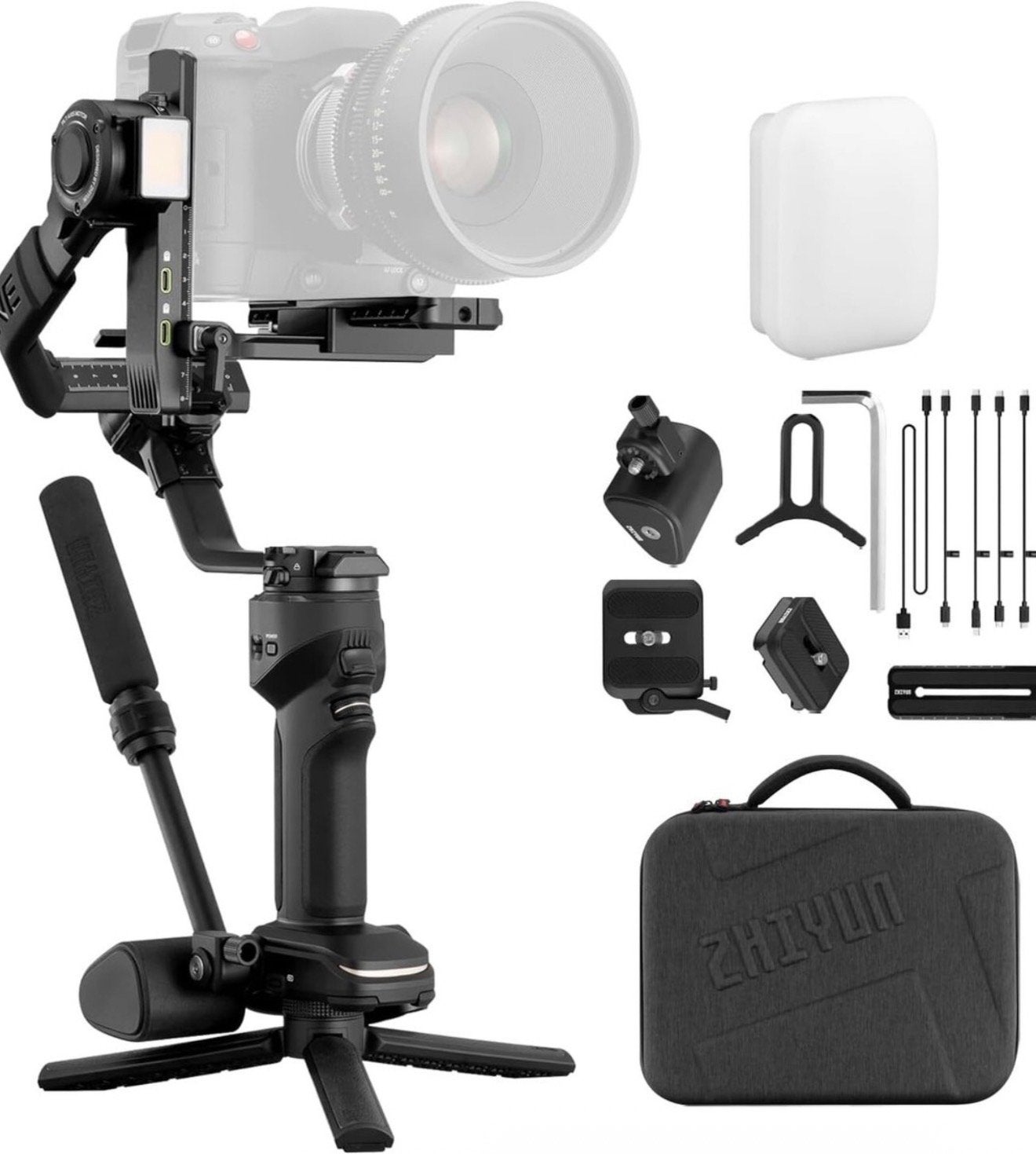 Zhiyun Crane 4 Gimbal Combo - Professionele Stabilisator, Zhiyun, Gimbal, Ophalen of Verzenden, Zo goed als nieuw