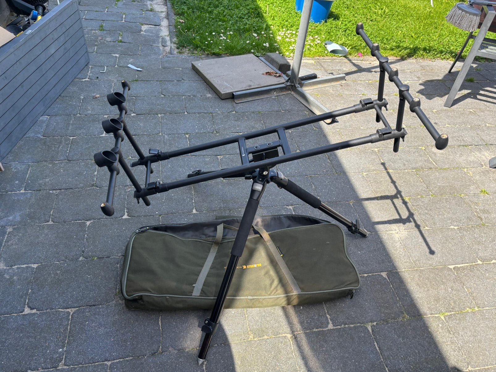 Strategy strat 4 pod rodpod / tripod met 3 x fox cups, Ophalen of Verzenden, Gebruikt, Overige typen