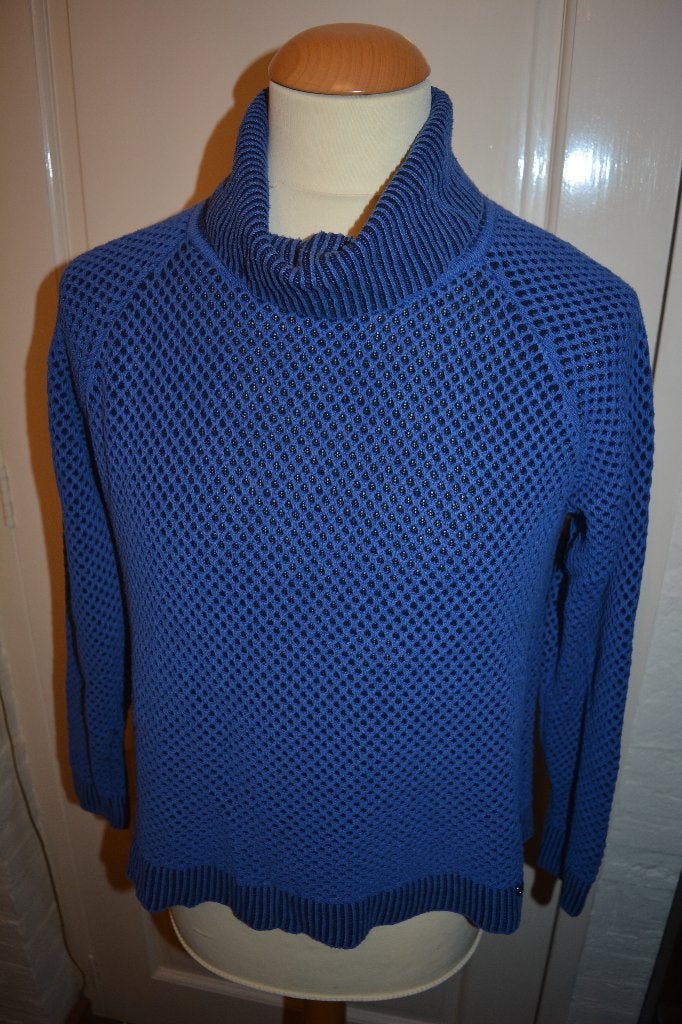 Gollehaug, mooie blauw/zwarte trui, maat 44, Kleding | Dames, Blauw, Gollehaug, Maat 42/44 (L), Ophalen of Verzenden