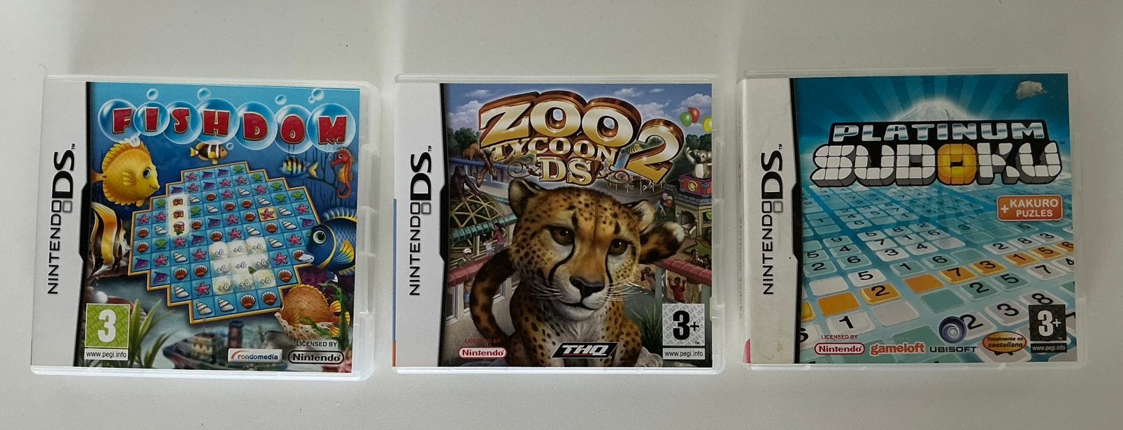 3 pelletjes nintendo DS, 1 speler, Ophalen of Verzenden, Gebruikt, Vanaf 3 jaar