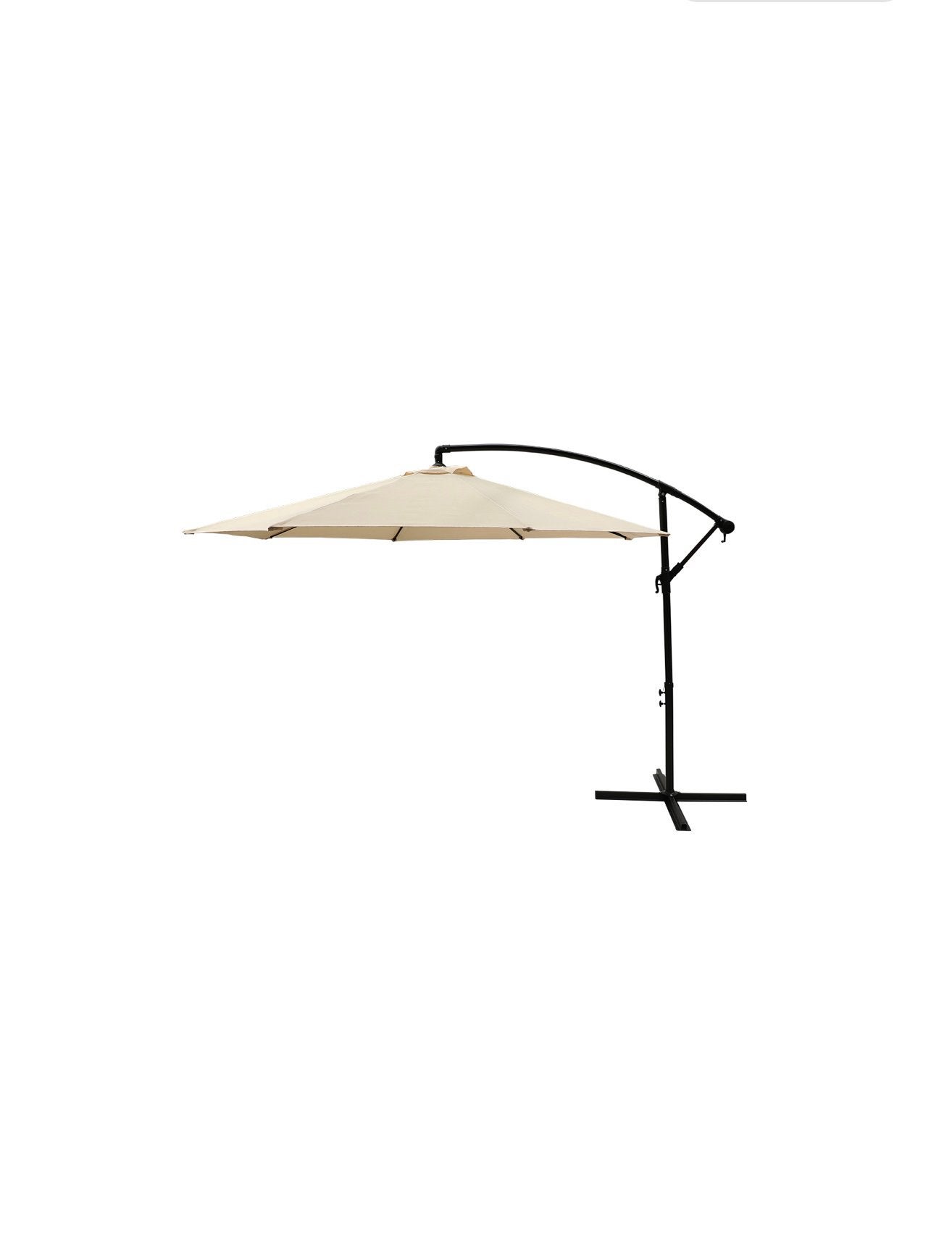 Hang/Zweefparasol Menorca Ecru 3M, Tuin en Terras, Ophalen, Kantelbaar, Nieuw, 2 tot 3 meter