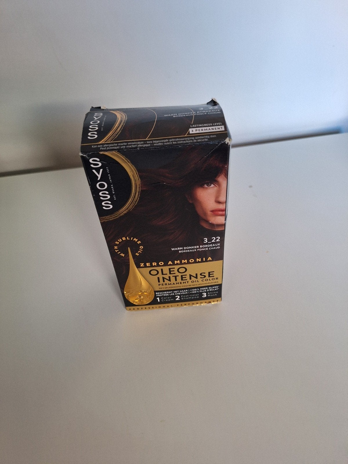 Syoss Oleo Intense Haarverf 3-22 Warm Donker Bordeaux, Ophalen of Verzenden, Nieuw, Overige typen
