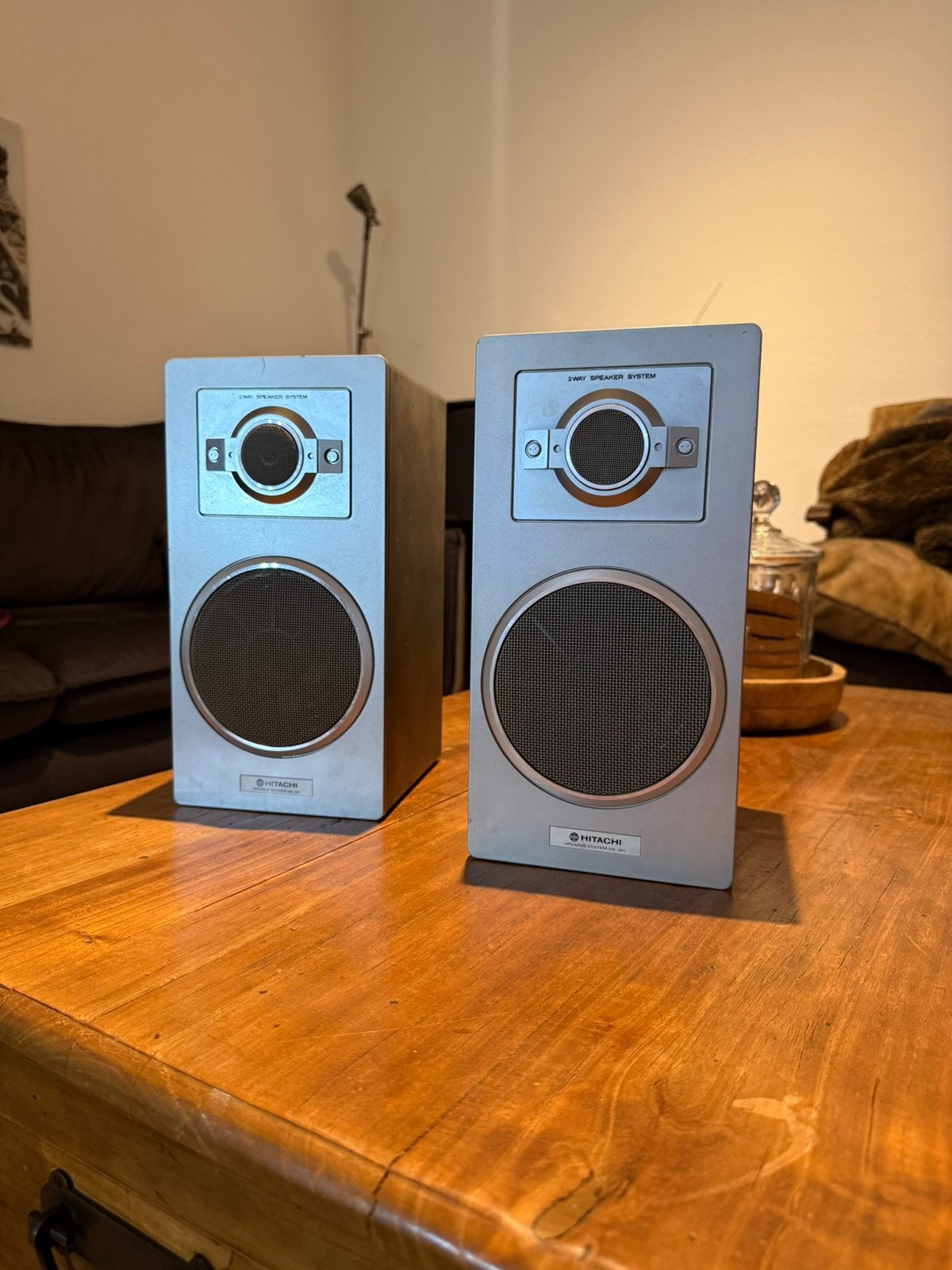 Hitachi HS-M1 Speaker System - HS M1 - Muur bevestiging Lo-D, Overige merken, Gebruikt, Stofbestendig, Ophalen of Verzenden