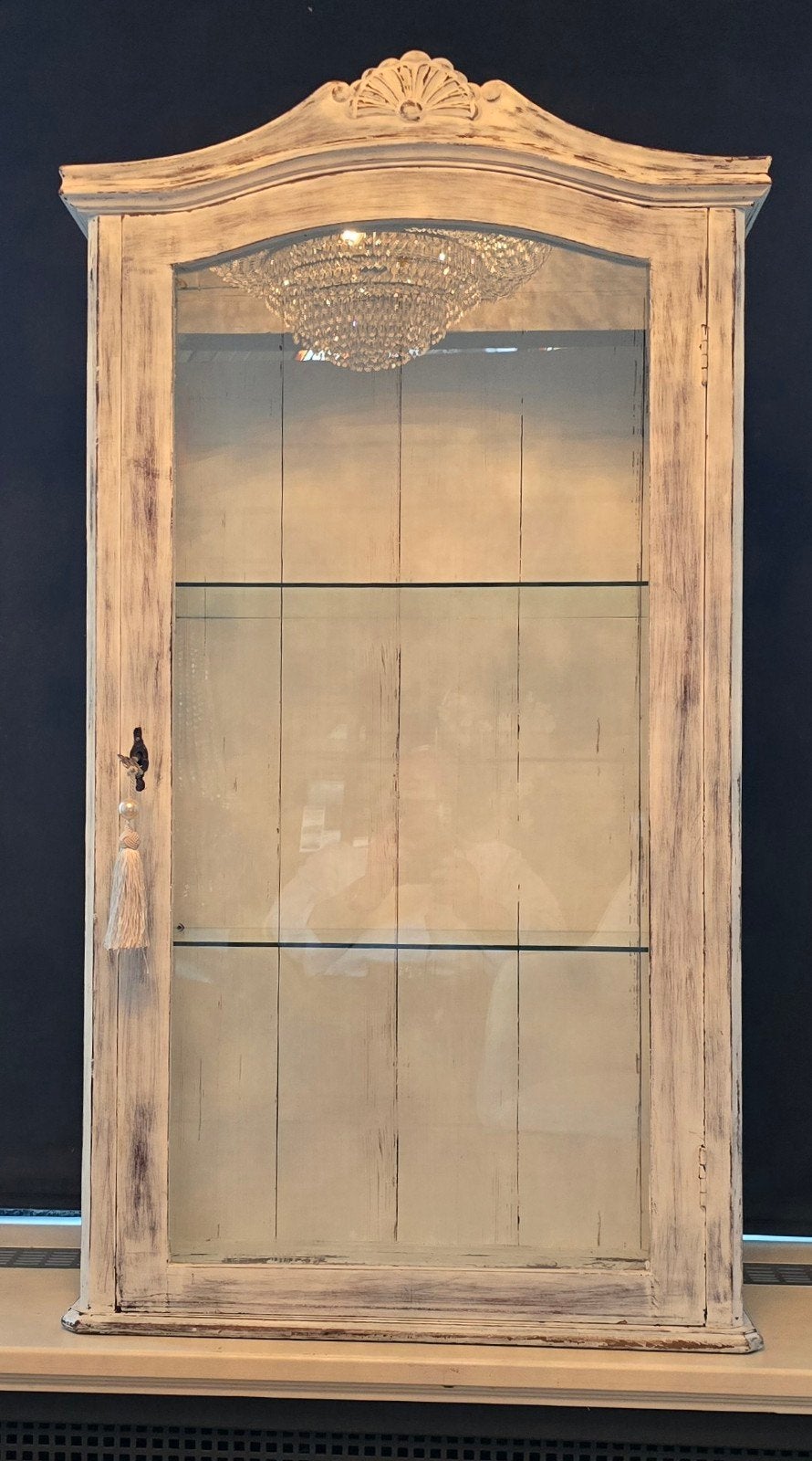Antieke vitrinekast - Brocante stijl, Ophalen