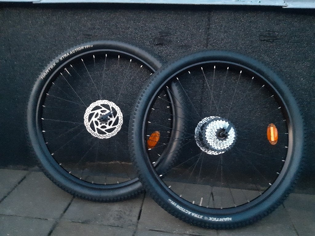 Mountainbike Wielenset, Fietsen en Brommers, Fietsonderdelen, Zo goed als nieuw, Aluminium, Mountainbike, Ophalen