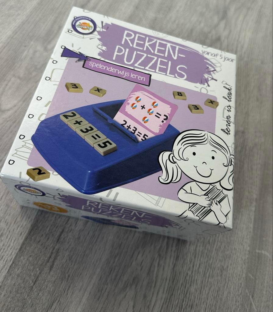 Reken-Puzzels: Spelenderwijs Leren Rekenen, Ophalen of Verzenden, Zo goed als nieuw