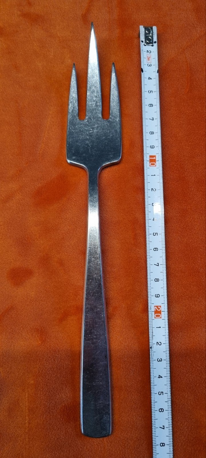 Gense Facette serveervork, Ophalen of Verzenden, Gebruikt, Rvs of Chroom, Los bestek
