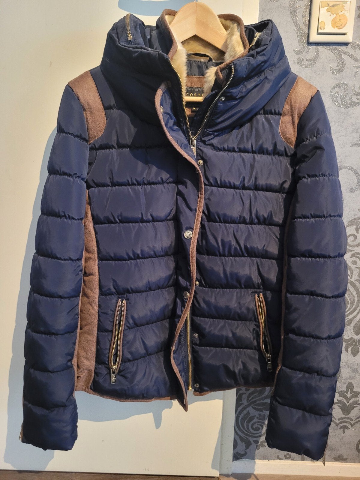 Costes winterjas maat L - Zo goed als nieuw, Ophalen, Blauw, Maat 42/44 (L), Zo goed als nieuw