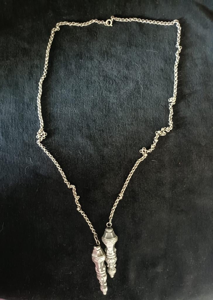 Prachtige vintage BWG zilveren jasseron ketting, Sieraden, Tassen en Uiterlijk, Kettingen, Ophalen of Verzenden, Zo goed als nieuw