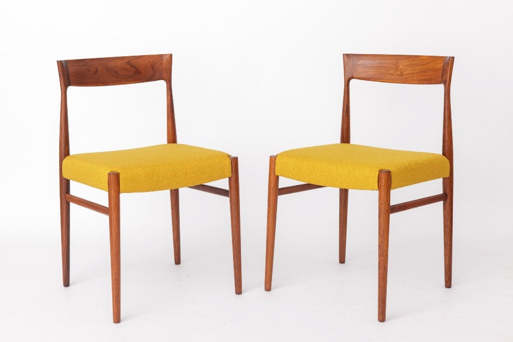 2 teakhouten eetkamerstoelen van Casala, Duitsland, jaren 60, Ophalen of Verzenden, Bruin, Hout, Eén