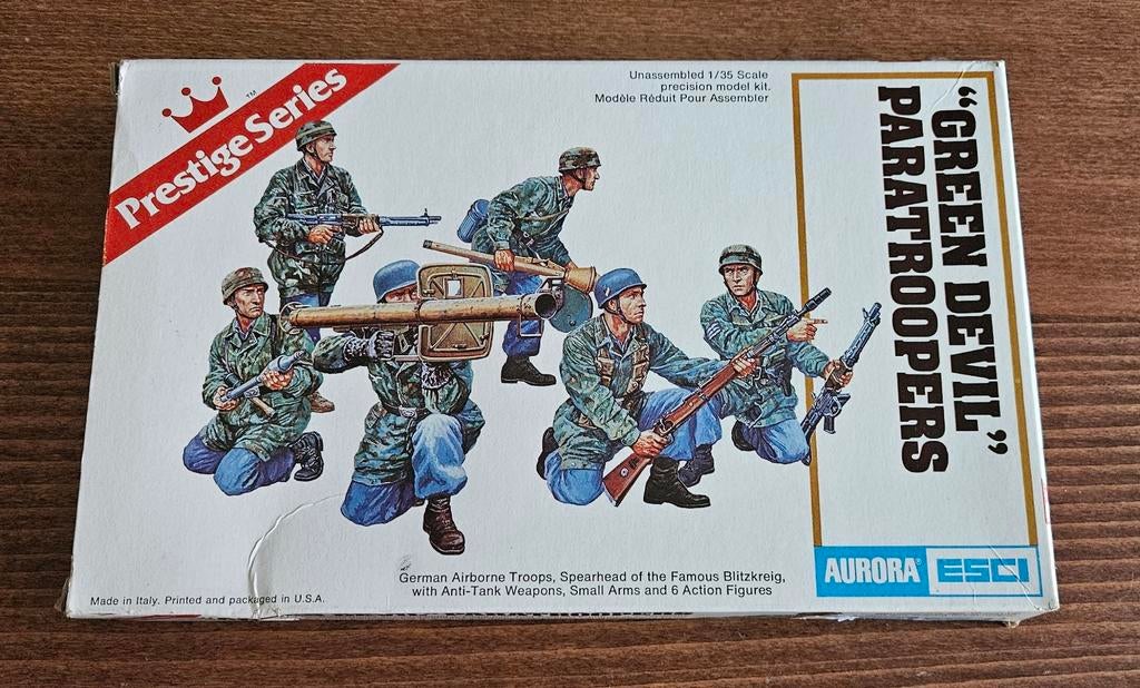 Aurora ESCI "Green Devil" Paratroopers 1/35", Ophalen of Verzenden, Nieuw, 1:35 tot 1:50, Figuur of Figuren