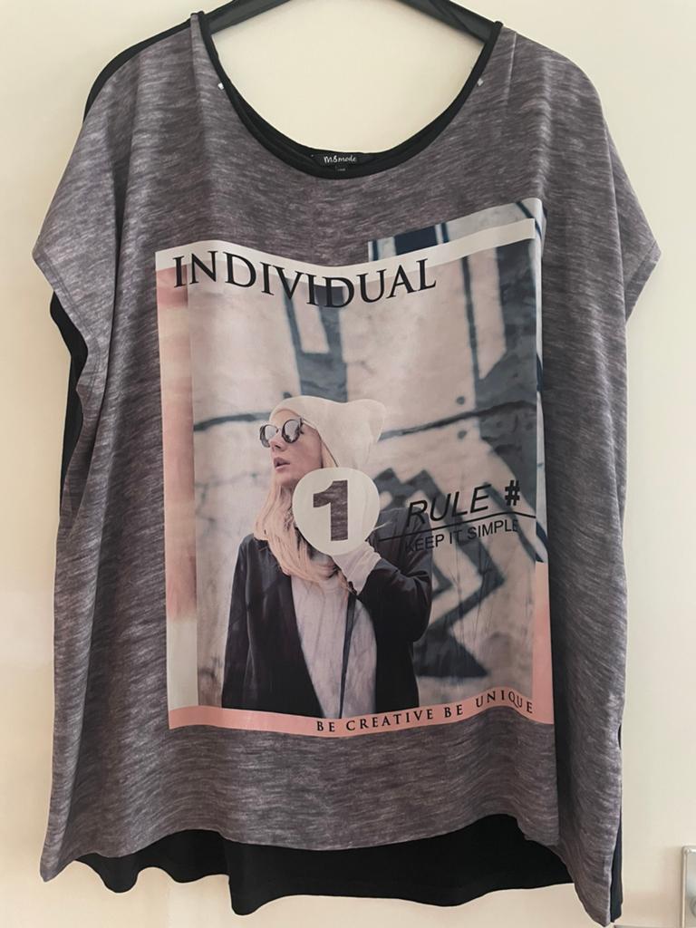 ‘t Shirt maat XXL, Kleding | Dames, Ophalen of Verzenden, Zo goed als nieuw, Zwart, Shirt of Top