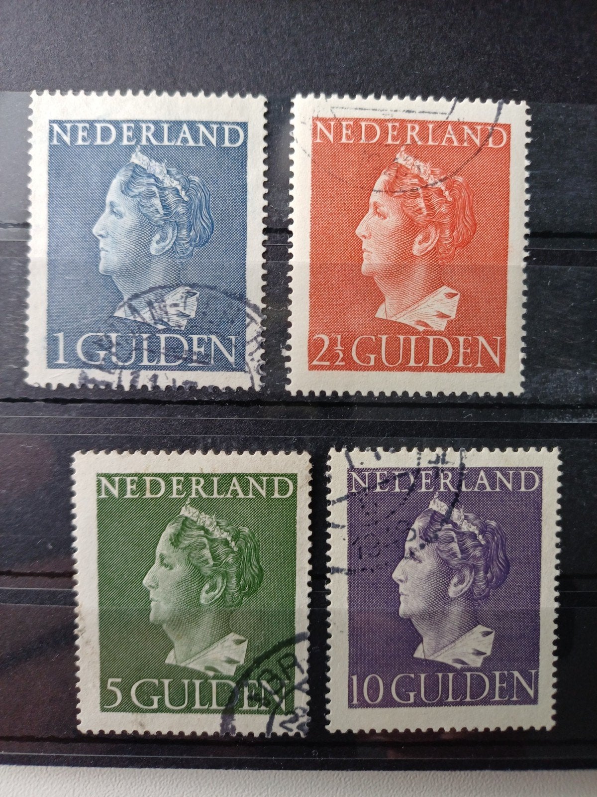 Nederland NVPH 346-349 gestempeld, Postzegels en Munten, Ophalen of Verzenden, Na 1940, Gestempeld