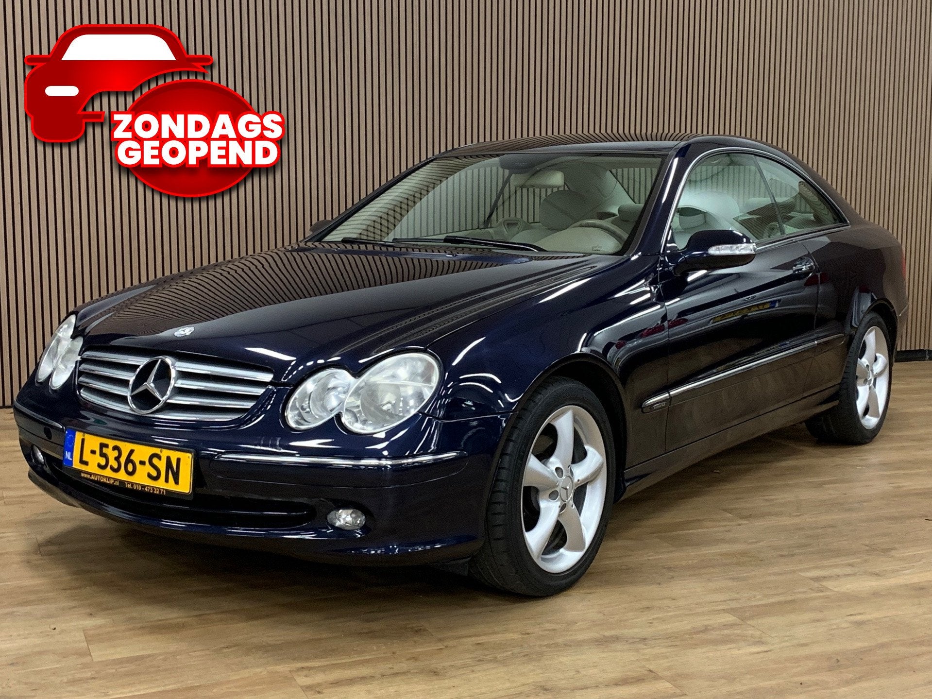 Mercedes-Benz MERCEDES CLK200 KOMP |Climate Control|, Achterwielaandrijving, Beige, 4 cilinders, 1796 cc