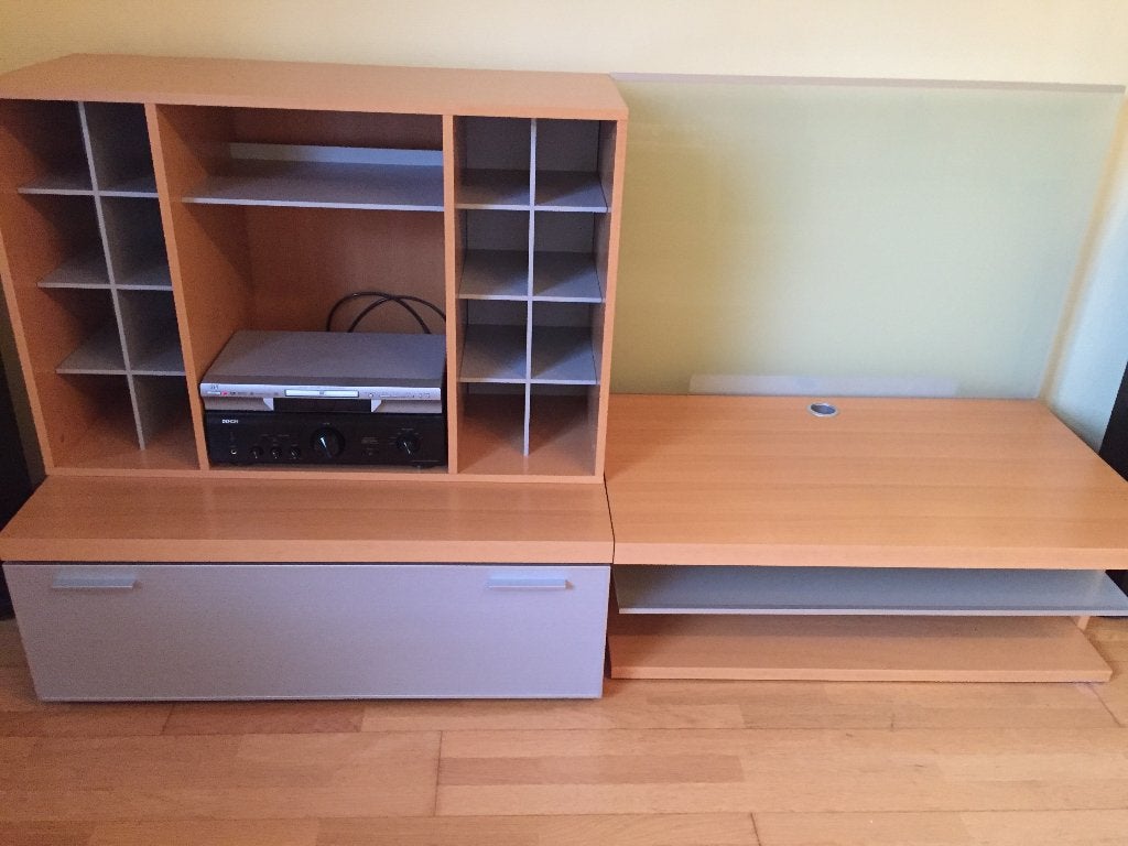 tv-/stereomeubel, Ophalen, 100 tot 150 cm, Zo goed als nieuw, 200 cm of meer