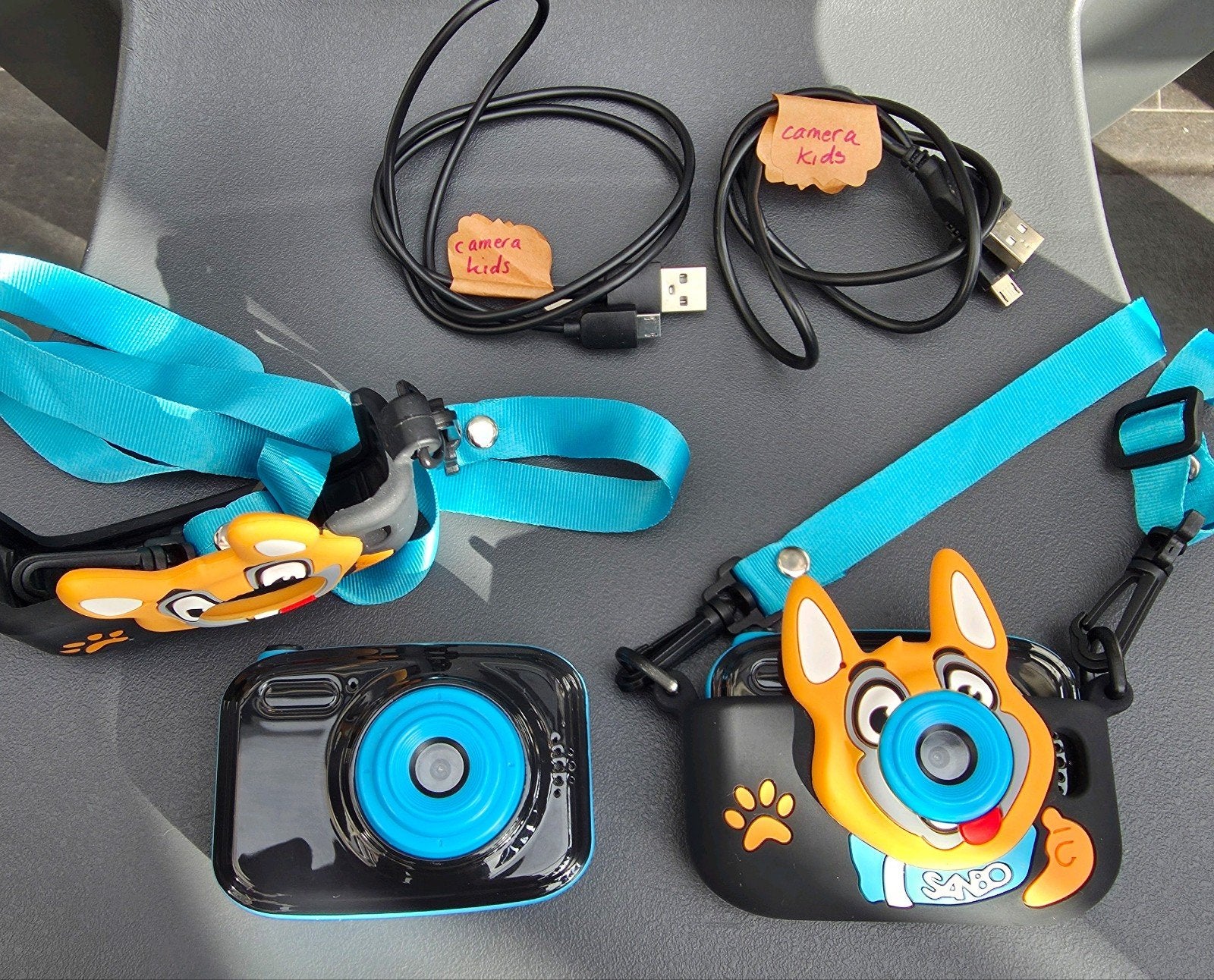 2x Sanbo Kindercamera - Puppy Design, Ingebouwde flitser, Gebruikt, USB-kabel, Ophalen of Verzenden