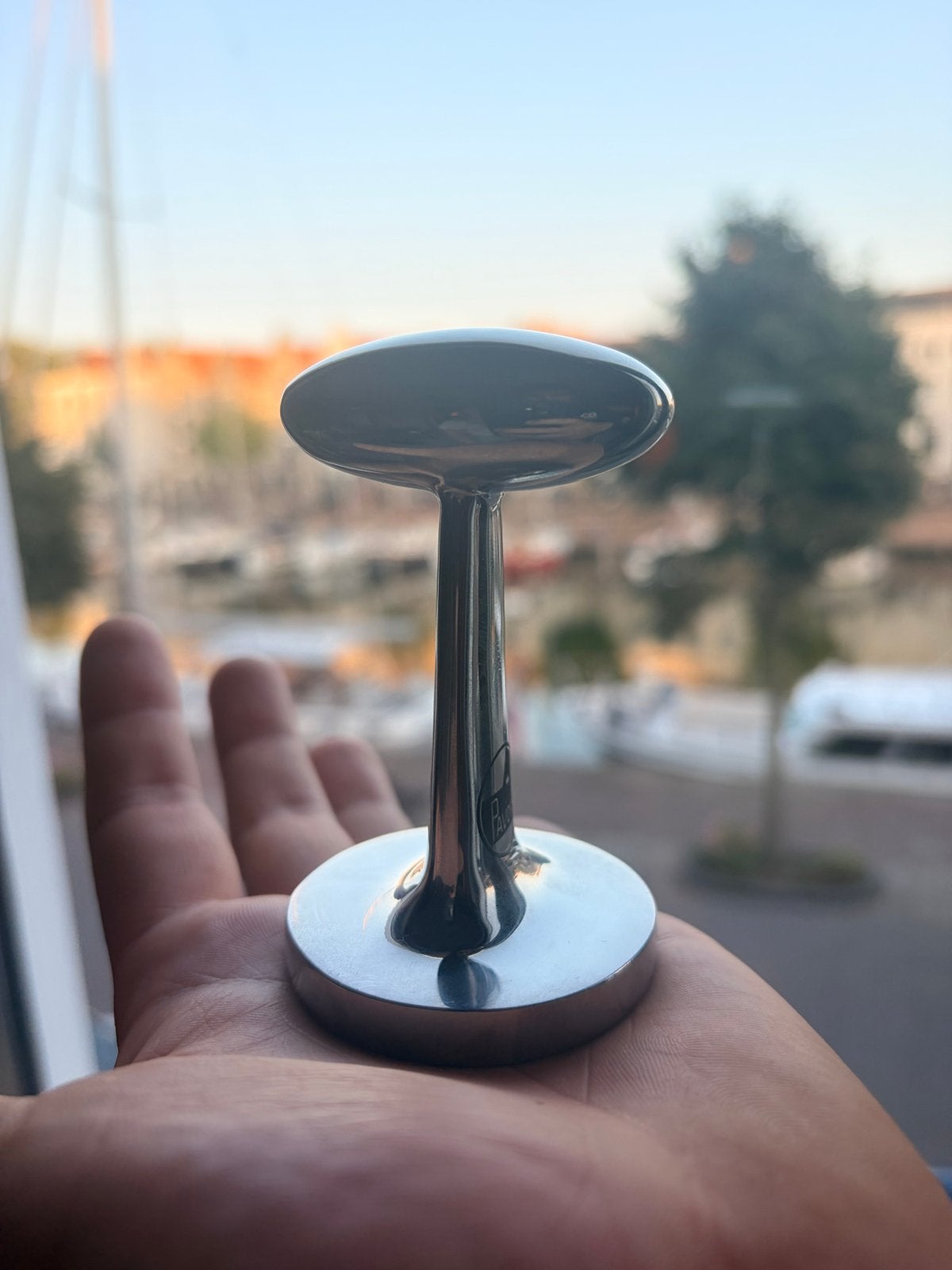 La Pavoni Tamper Chroom/RVS 51 mm, Verzenden, Zilver, Zo goed als nieuw, Metaal