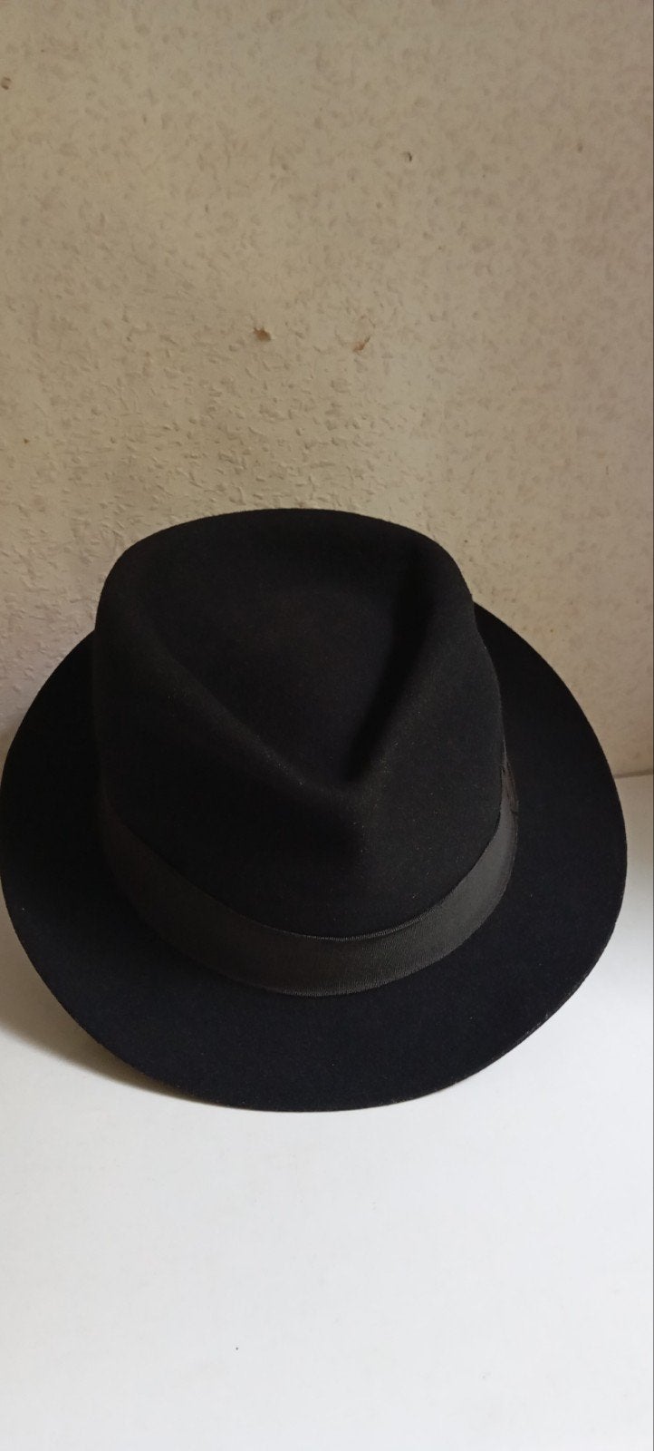Vintage klassieke vilten herenhoed/ deukhoed the DeBo hat, Ophalen of Verzenden