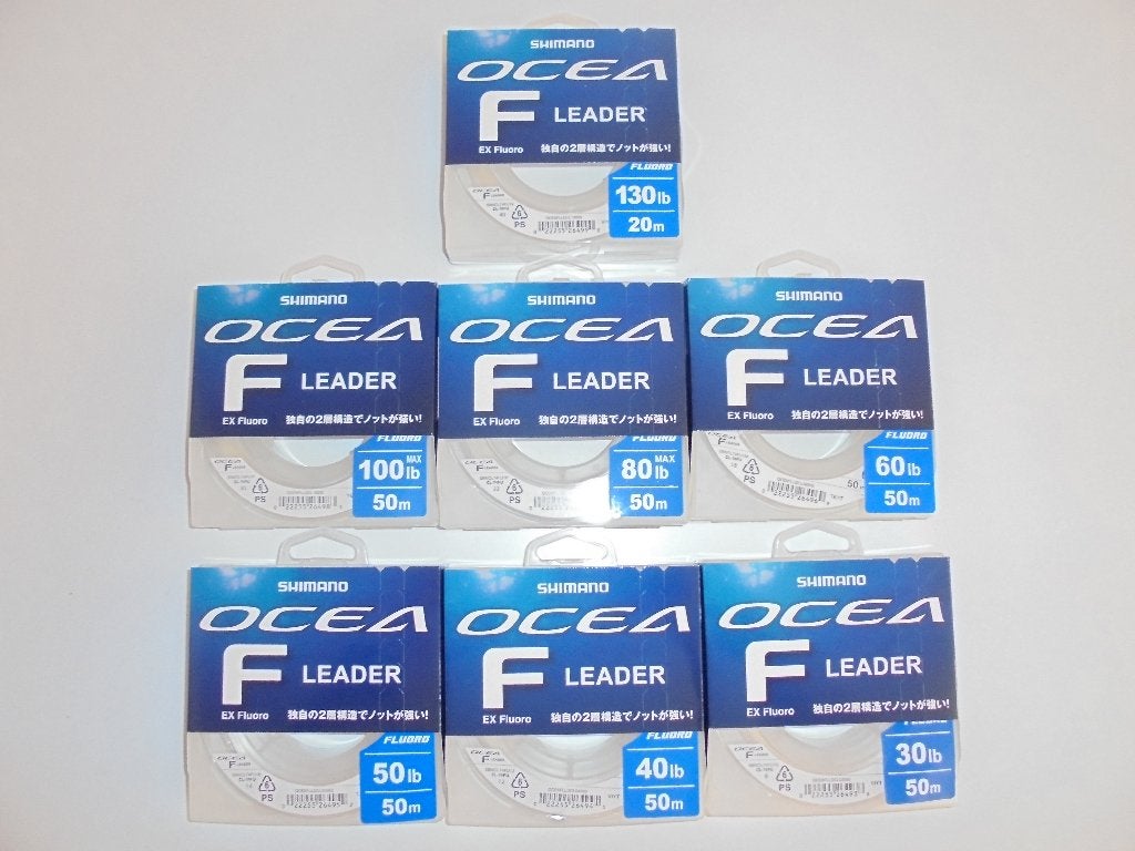 Shimano Ocea Fluorocarbon Leader 130-100-80-60-50-40-30 Lbs, Ophalen of Verzenden, Nieuw, Vislijn