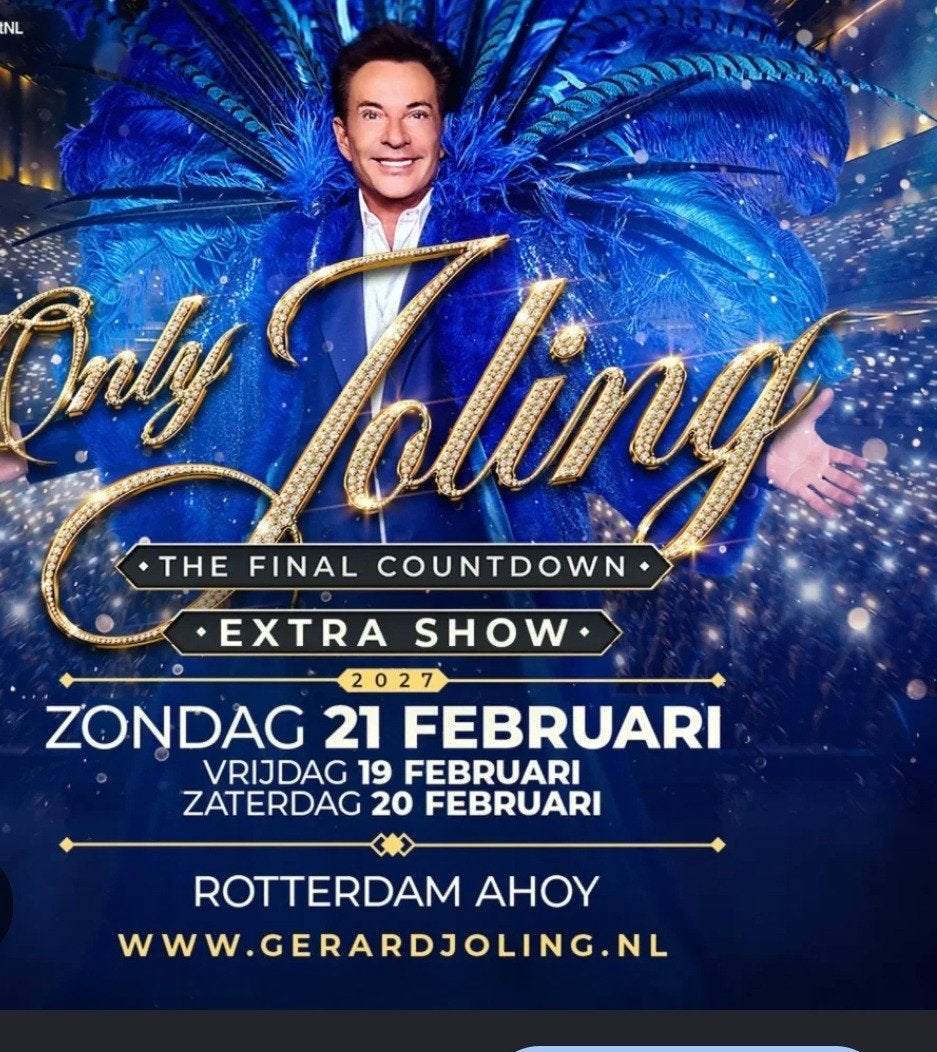 1 ticket voor The Final Countdown Gerard Joling op 21 feb!, Tickets en Kaartjes, Drie personen of meer, Februari
