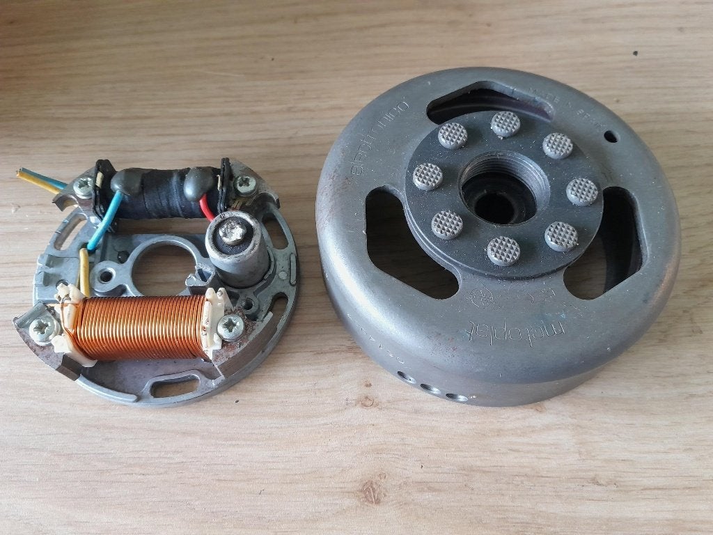 Motoplat ontsteking, Fietsen en Brommers, Ophalen, Gebruikt, Blok, Overige merken