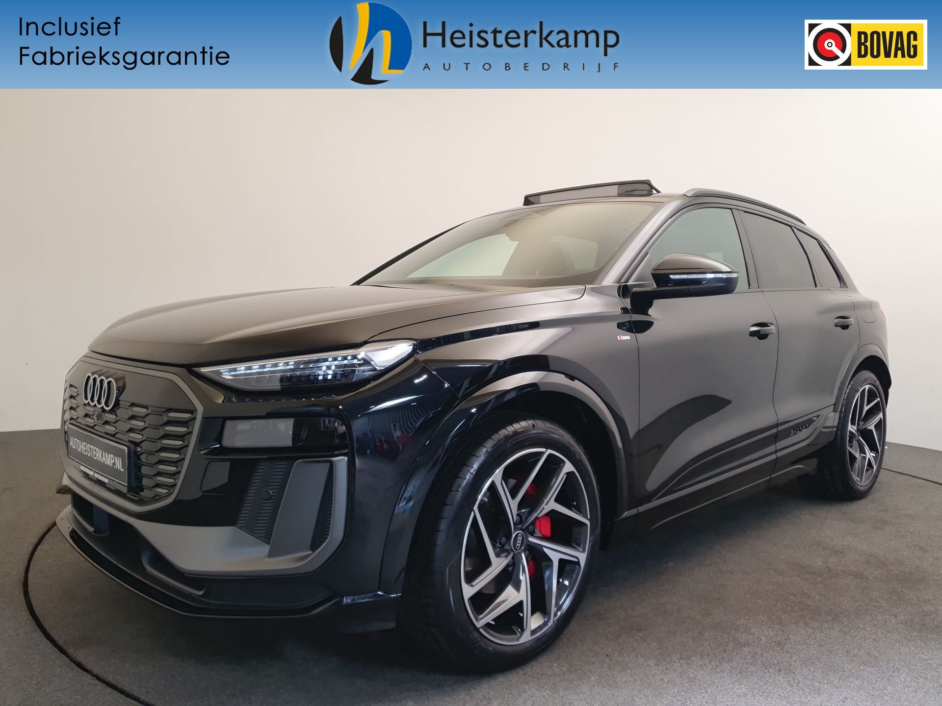 Audi Q6 e-tron S edition performance 100 kWh 306pk Wegklapba, Automaat, Adaptive Cruise Control, Zwart, SUV of Terreinwagen