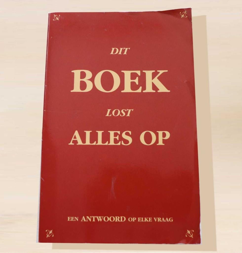 Dit boek lost alles op – Een antwoord op elke vraag, Gelezen, Overige typen, Ophalen of Verzenden, Overige onderwerpen
