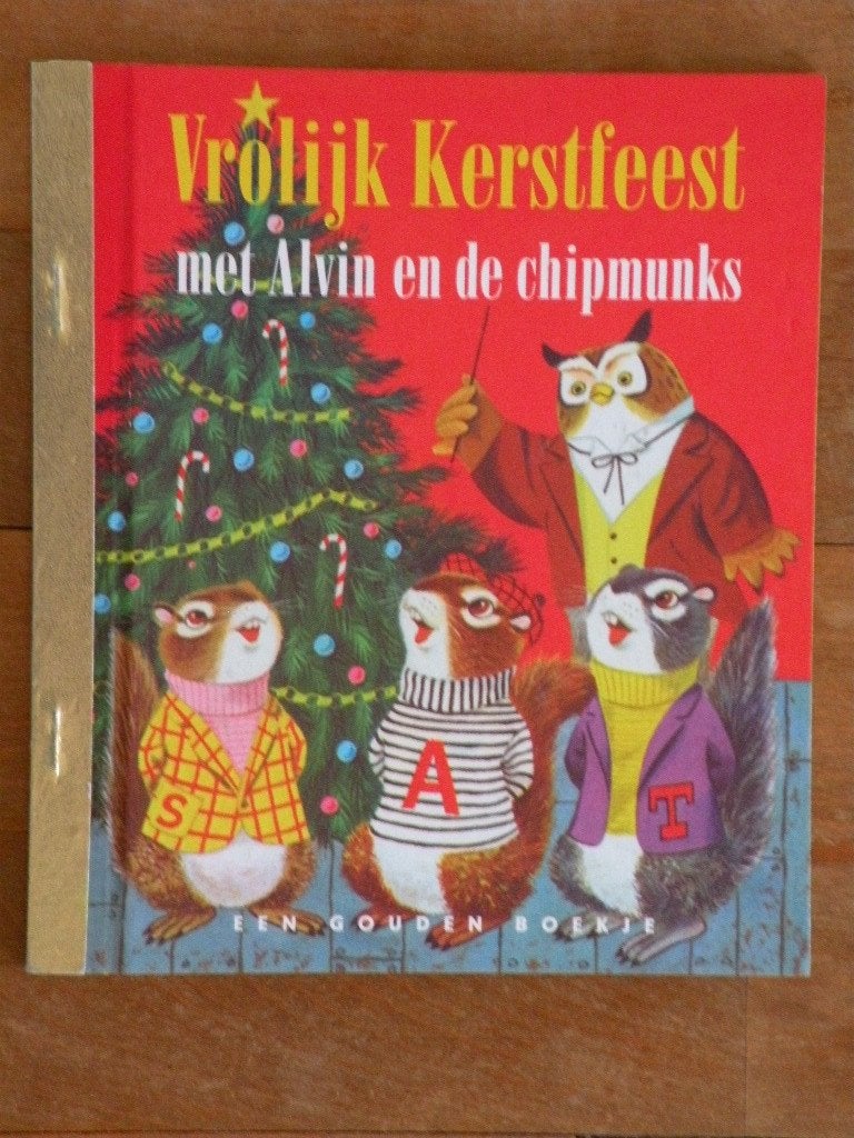 Gouden Boekje: Vrolijk Kerstfeest met Alvin en de chipmunks., Diversen, Ophalen of Verzenden, Zo goed als nieuw