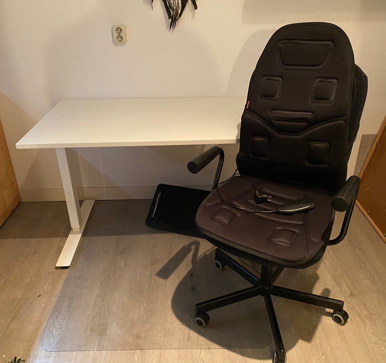 Complete werkplek, Ophalen, Zit-sta bureau, Gebruikt, 120 cm