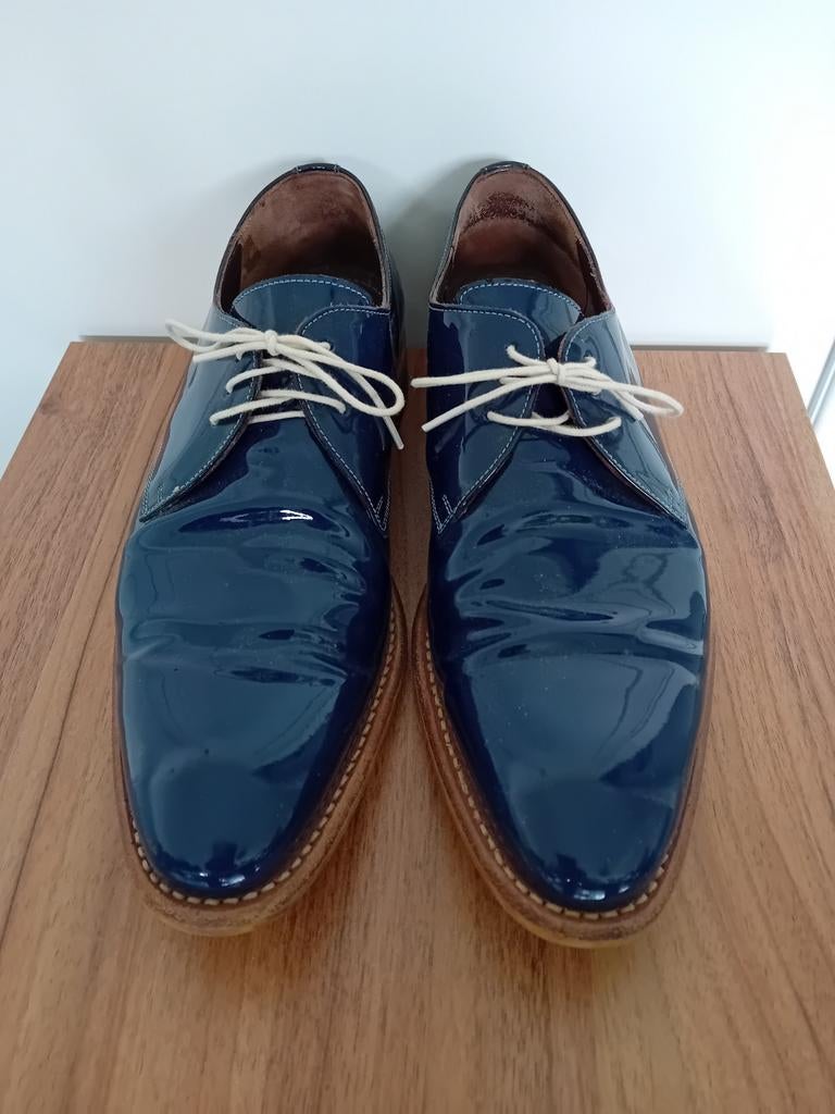 Van Bommel heren lakschoenen - Blauw, Kleding | Heren, Schoenen, Ophalen of Verzenden, Gedragen, Blauw