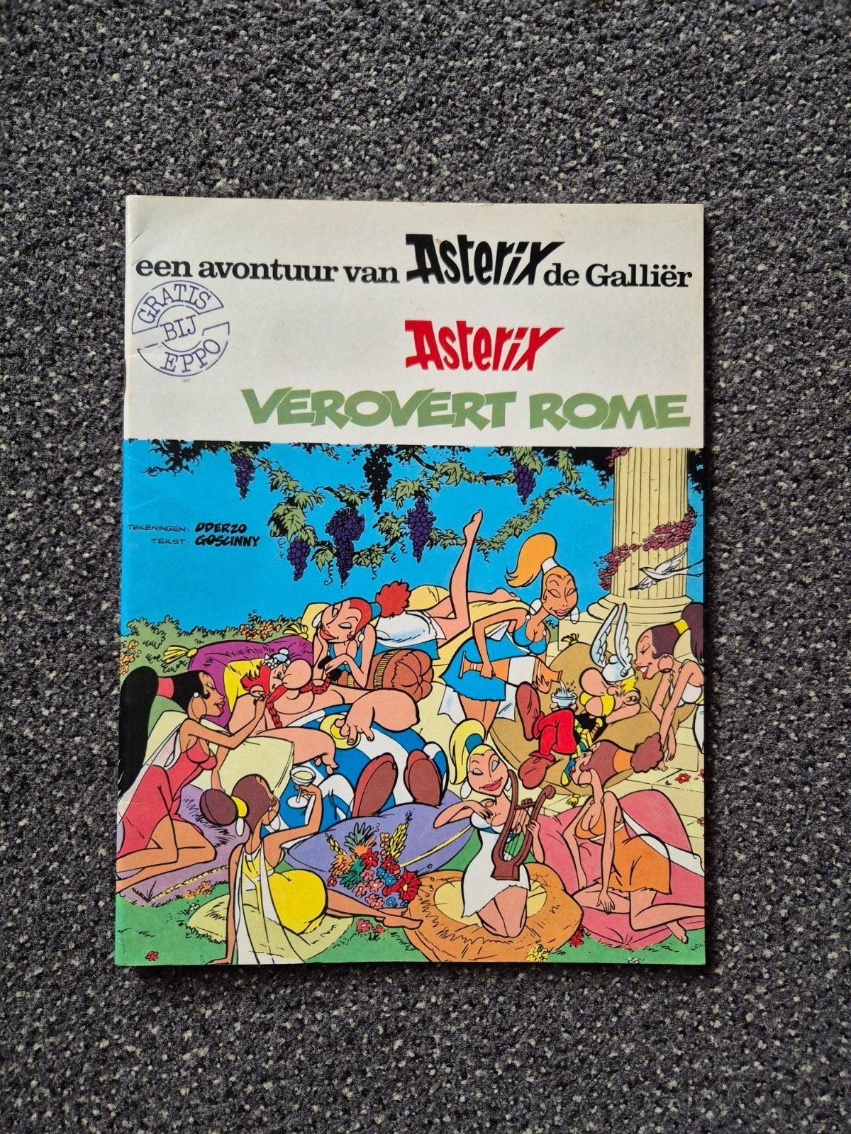 Asterix Verovert Rome - Stripboek, Boeken, Stripboeken, Gelezen, Eén stripboek, Ophalen of Verzenden