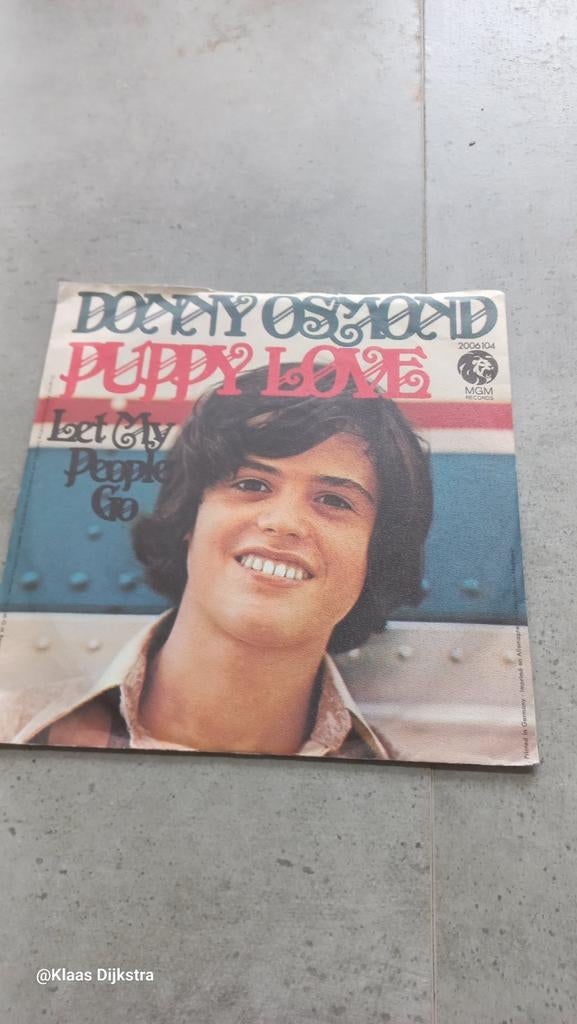 Donny Osmond - Puppy Love / Let My People Go (Single), Cd's en Dvd's, Gebruikt, 7 inch, Single, Ophalen of Verzenden