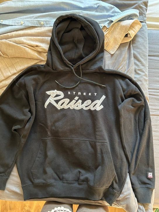 Zwarte hoodie FSBN Maat S Raised, Kleding | Heren, Zwart, Ophalen of Verzenden, FSBN, Gedragen