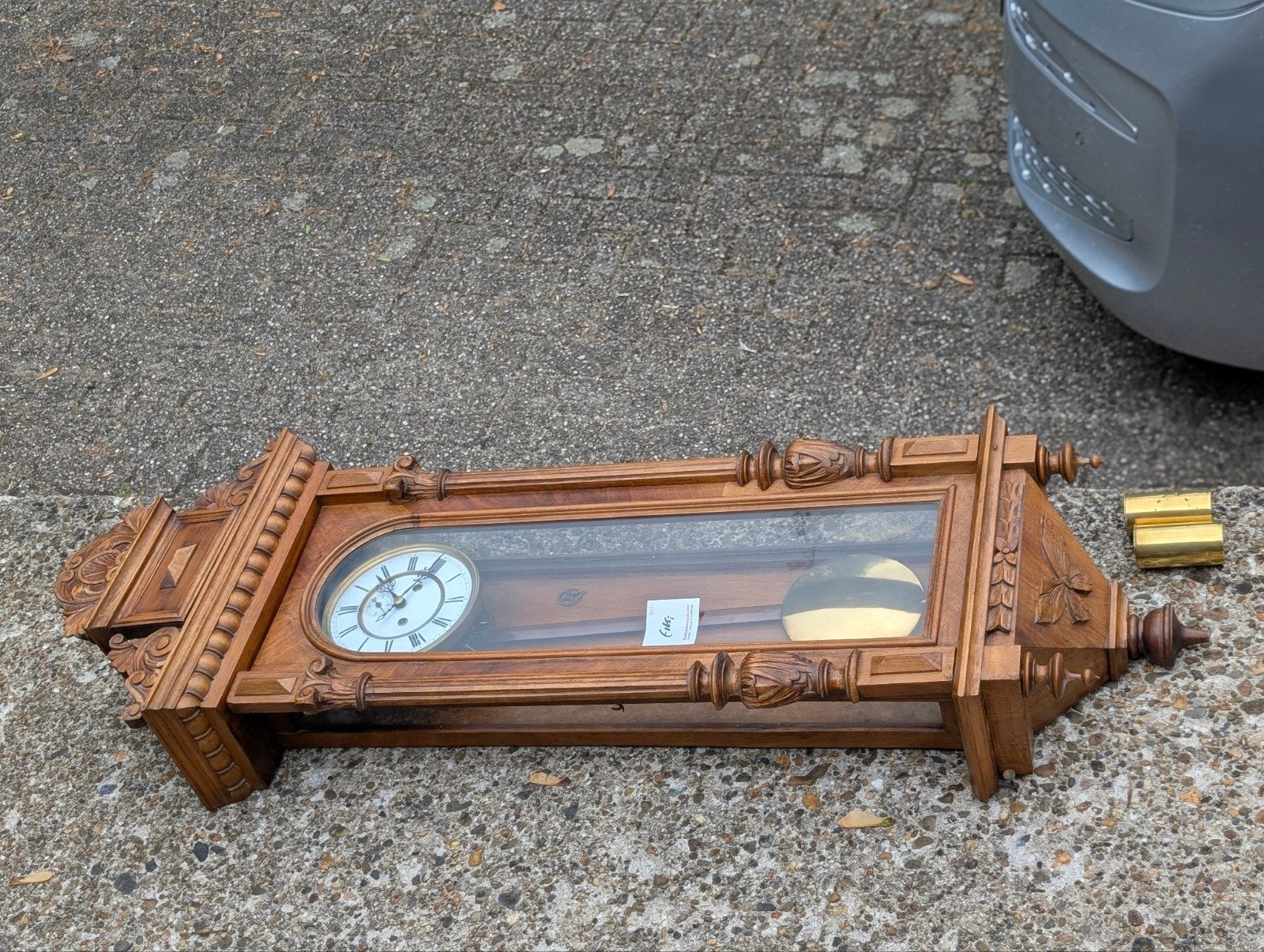 Antieke gewichten regulateur €165., Antiek en Kunst, Antiek | Klokken, Ophalen