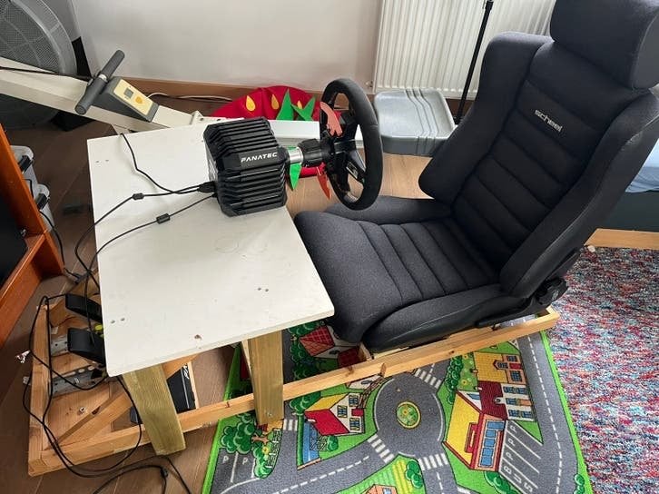 Simrig / simracestoel, Ophalen, Gebruikt